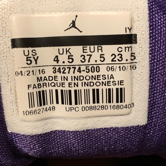 Nike Air Jordan True Flight Girls Basketball Shoes. Size 5Y. - Picture 5 of 6